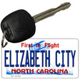 Elizabeth City North Carolina State Novelty Metal Key Chain KC-12123