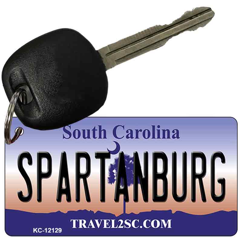 Spartanburg South Carolina State Novelty Metal Key Chain KC-12129