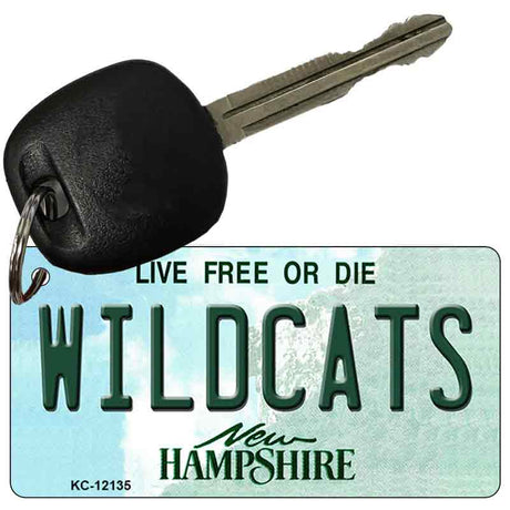 Wildcats New Hampshire Novelty Metal Key Chain KC-12135