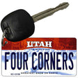 Utah Four Corners Novelty Metal Key Chain KC-12159