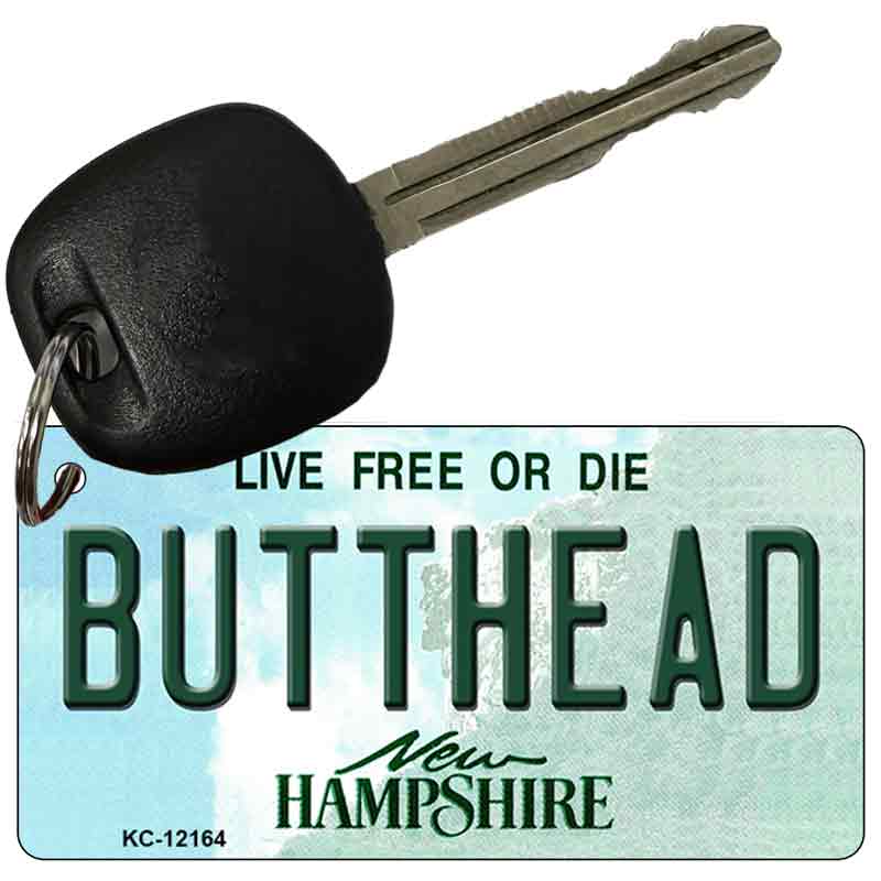 Butthead New Hampshire Novelty Metal Key Chain KC-12164