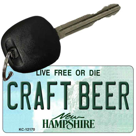 Craft Beer New Hampshire Novelty Metal Key Chain KC-12170