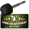 Lawn Enforcement Gnome Novelty Metal Key Chain KC-12182