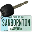 Sanbornton New Hampshire Novelty Metal Key Chain KC-12197