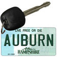 Auburn New Hampshire Novelty Metal Key Chain KC-12200