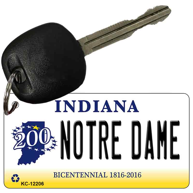 Notre Dame Indiana Novelty Metal Key Chain KC-12206