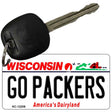 Go Packers Wisconsin Novelty Metal Key Chain KC-12208