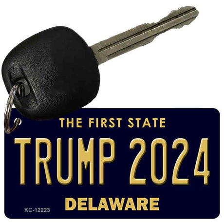 Trump 2024 Delaware Novelty Metal Key Chain KC-12223