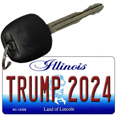 Trump 2024 Illinois Novelty Metal Key Chain KC-12228