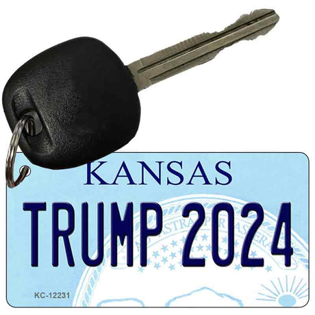 Trump 2024 Kansas Novelty Metal Key Chain KC-12231