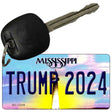 Trump 2024 Mississippi Novelty Metal Key Chain KC-12239