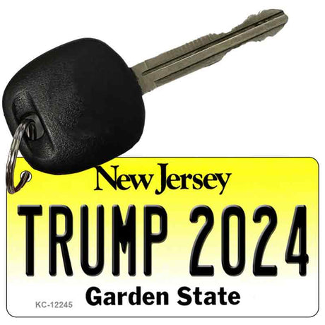 Trump 2024 New Jersey Novelty Metal Key Chain KC-12245