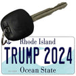 Trump 2024 Rhode Island Novelty Metal Key Chain KC-12252