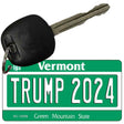 Trump 2024 Vermont Novelty Metal Key Chain KC-12258