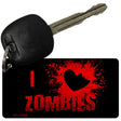 I Love Zombies Novelty Metal Key Chain KC-12265