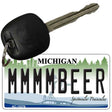 Michigan MMMMBeer Novelty Metal Key Chain KC-12278