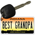 Best Grandpa Indiana Novelty Metal Key Chain KC-12279