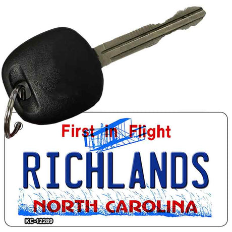 North Carolina Richlands Novelty Metal Key Chain KC-12289