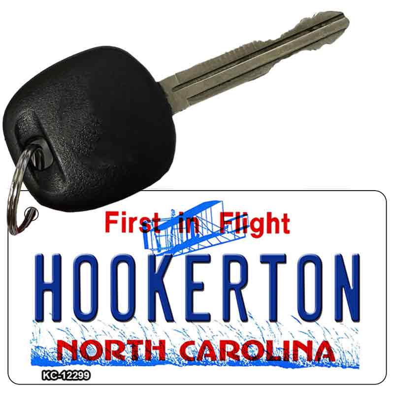 North Carolina Hookerton Novelty Metal Key Chain KC-12299