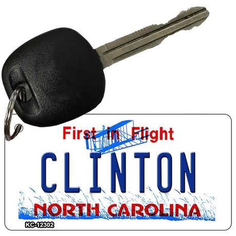 North Carolina Clinton Novelty Metal Key Chain KC-12302