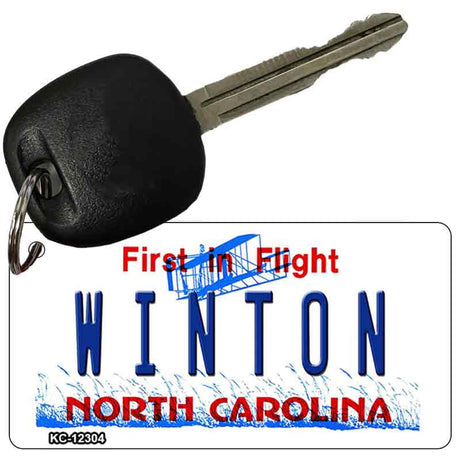 North Carolina Winton Novelty Metal Key Chain KC-12304