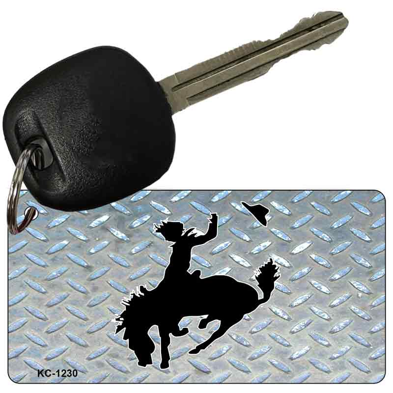 Bucking Bronco Diamond Novelty Aluminum Key Chain KC-1230