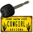 Arizona Cowgirl Novelty Metal Key Chain KC-12323