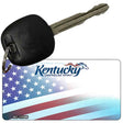 Kentucky with American Flag Novelty Metal Key Chain KC-12346