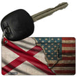 Alabama/American Flag Novelty Metal Key Chain KC-12380