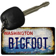 Bigfoot Washington Rusty Novelty Metal Key Chain