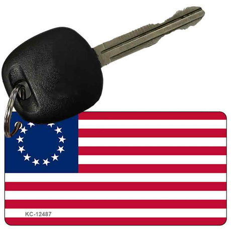 Betsy Ross American Flag Novelty Metal Key Chain KC-12487