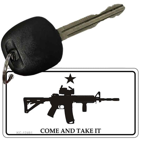 Come and Take It Novelty Metal Key Chain KC-12491