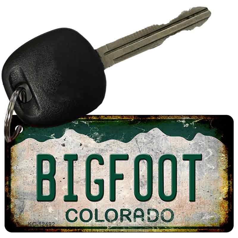 Bigfoot Colorado Novelty Metal Key Chain KC-12492