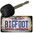 Bigfoot North Carolina Novelty Metal Key Chain KC-12496