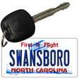 Swansboro North Carolina Novelty Metal Key Chain KC-12499