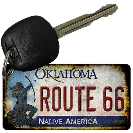 Route 66 Oklahoma Novelty Metal Key Chain KC-12509