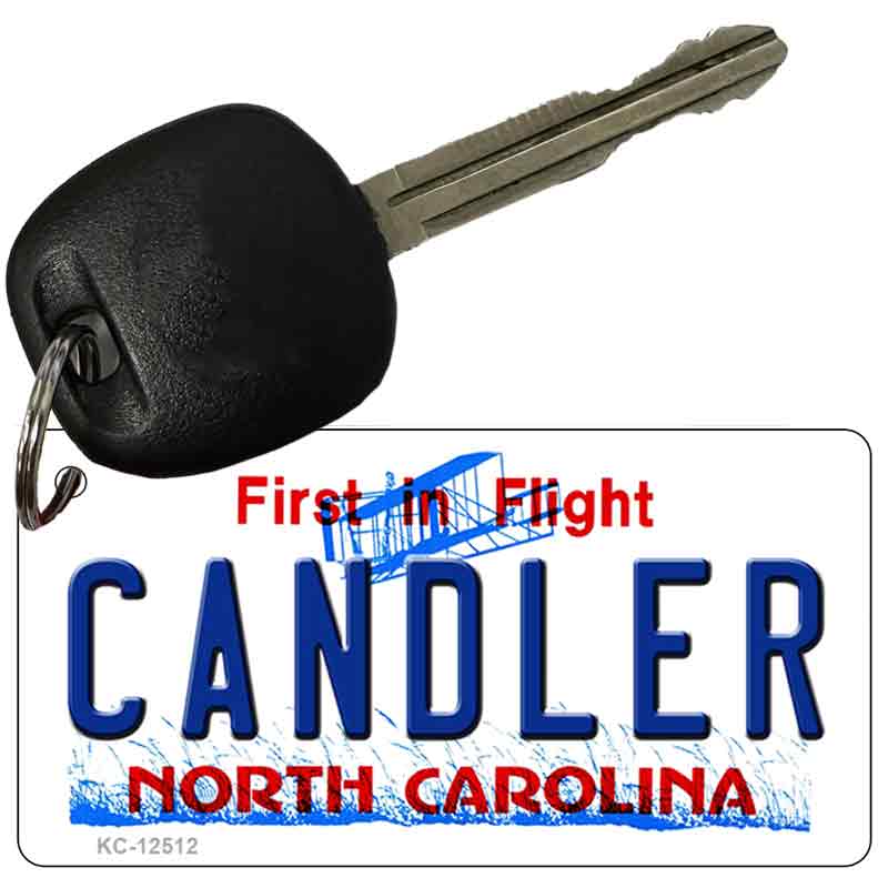 Candler North Carolina Novelty Metal Key Chain KC-12512