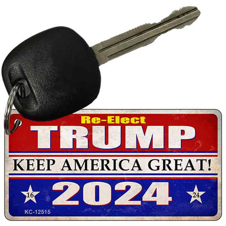 Re-Elect Trump 2024 Novelty Metal Key Chain KC-12515