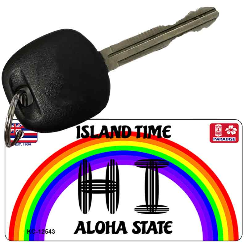 Hawaii Surfboard Novelty Metal Key Chain KC-12543