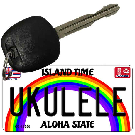 Ukulele Novelty Metal Key Chain KC-12550