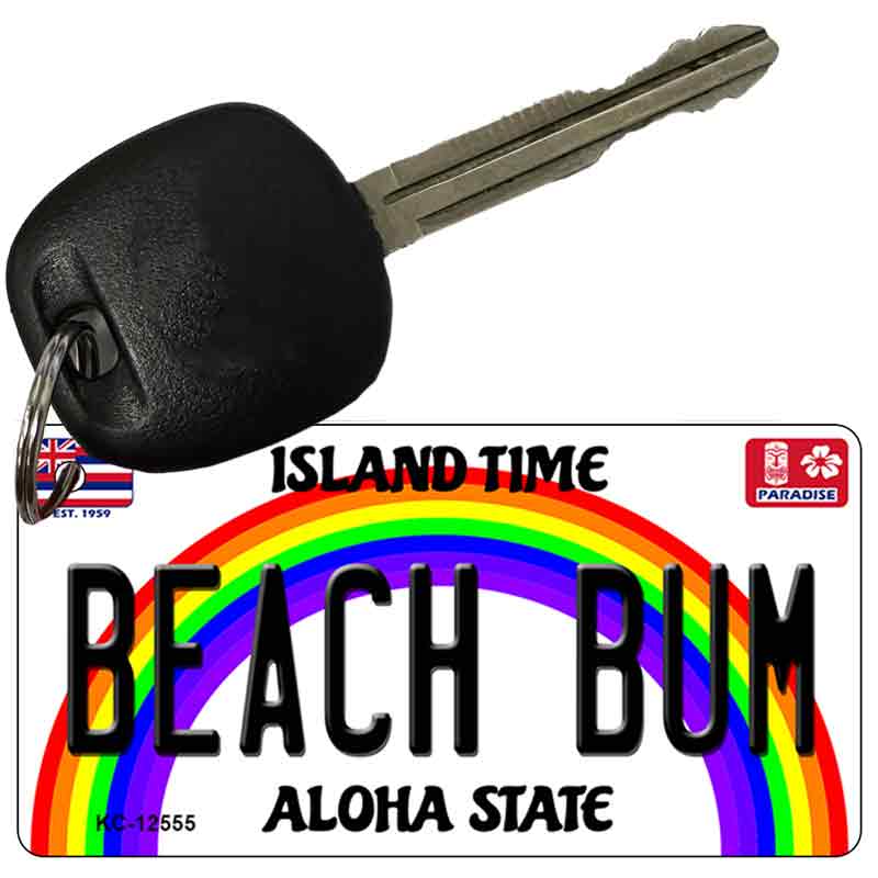 Beach Bum Novelty Metal Key Chain KC-12555