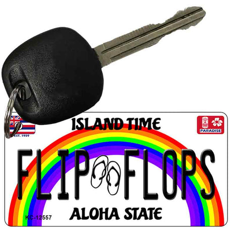 Flip Flops Novelty Metal Key Chain KC-12557