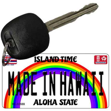 Made In Hawaii Novelty Metal Key Chain KC-12559