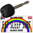 Eat Sleep Surf Novelty Metal Key Chain KC-12566