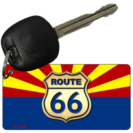 RT 66 Arizona Flag Novelty Metal Key Chain KC-1256