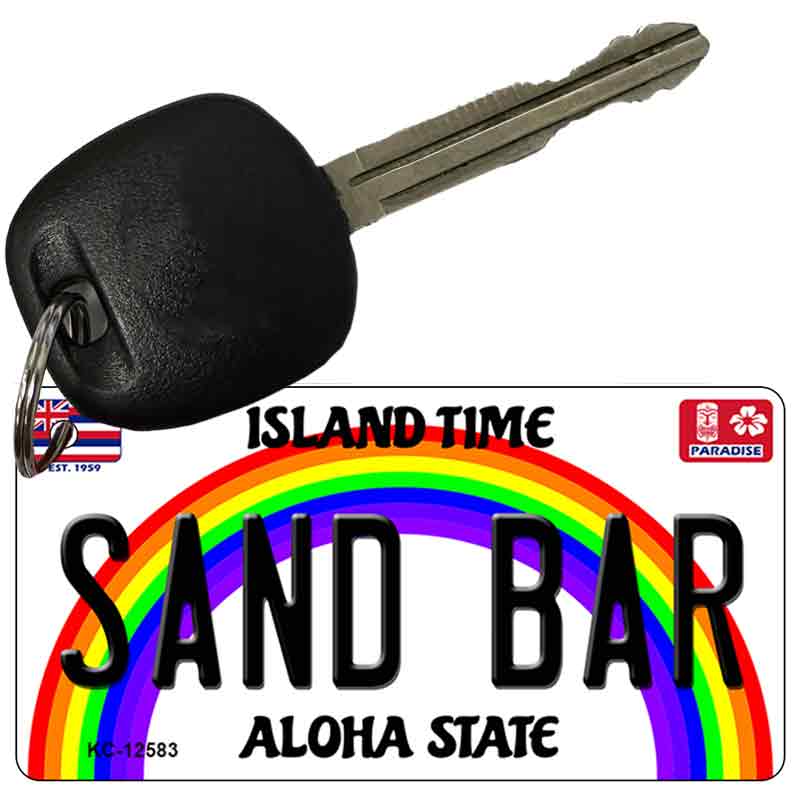 Sand Bar Novelty Metal Key Chain KC-12583