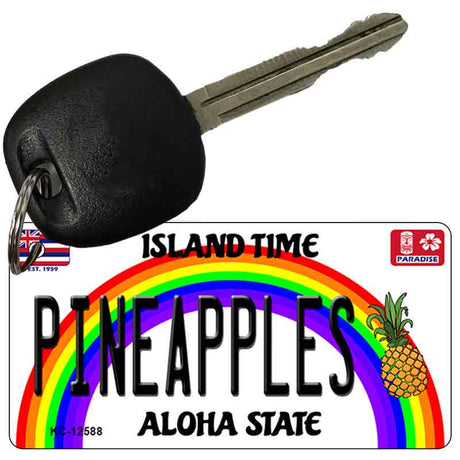 Pineapples Novelty Metal Key Chain KC-12588