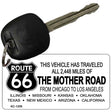 Route 66 Mother Road Novelty Aluminum Key Chain KC-1259