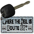 Where Is Route 66 Novelty Metal License Plate Tag KC-1260