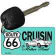 Cruisin Route 66 Novelty Metal Key Chain KC-1261